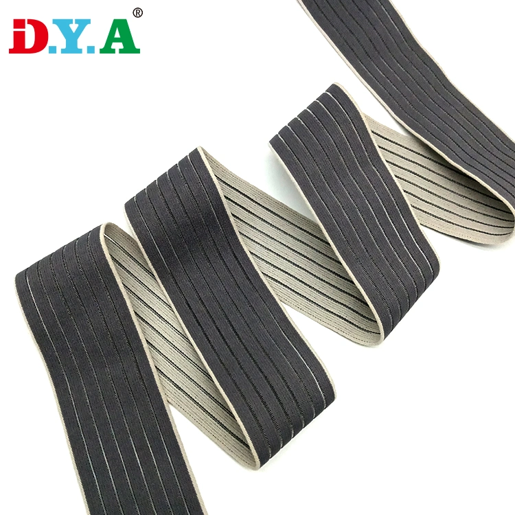 Custom 5cm Double Color Fish Line Elastic Band for Medical Belts Sports Support Belts